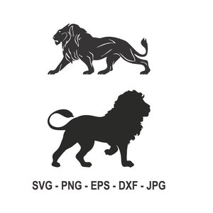 Lion svg,Lion silhouette,Instant Download,SVG, PNG, EPS, dxf, jpg digital download