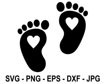 Download Baby feet svg | Etsy
