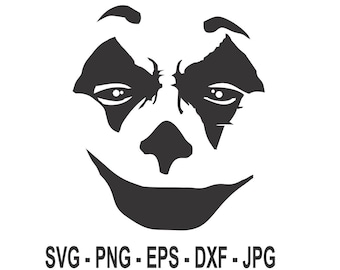 Joker Face Stencil Pumpkin