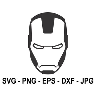 Iron Man Mask svg,Cut File Schaltung,Silhouette Kamee,Sofort Download,SVG, PNG, EPS, dxf, jpg digitaler Download