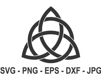 Celtic knot svg,Triquetra Celtic Knot svg,Symbol svg,Instant,Dark silhouette,Instant Download,SVG, PNG, EPS, dxf, jpg digital download