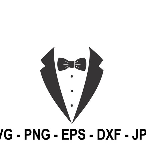 Tuxedo Bow Tie Instant Download SVG PNG EPS Dxf Jpg - Etsy