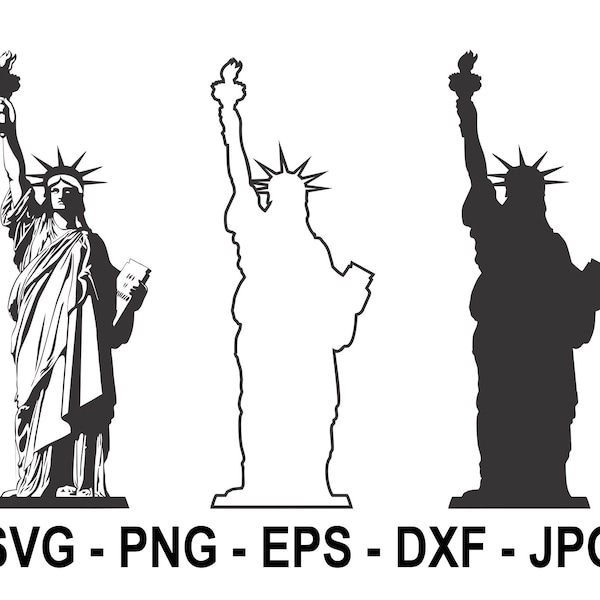 Statue of Liberty,Symbol of New York,Instant Download,SVG, PNG, EPS, dxf, jpg digital download