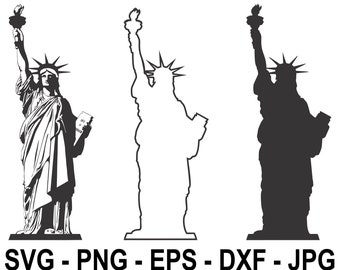 Second amendment SVG AR15 Digital downloads for Cricut and Silhouette DXF Statue of Liberty SVG