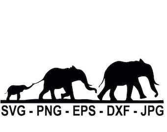 Download Elephant Family Svg Etsy