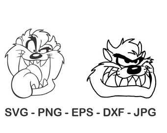 Tasmanian Devil svg,Taz svg,Cartoon svg,Instant Download,SVG, PNG, EPS, dxf, jpg digital download