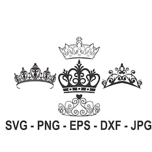 Tiara svg,Tiara bundle,Crown svg,Instant,Dark silhouette,Instant Download,SVG, PNG, EPS, dxf, jpg digital download