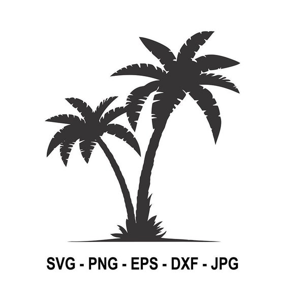 Palm tree,Palm tree silhouette,Instant Download,SVG, PNG, EPS, dxf, jpg digital download