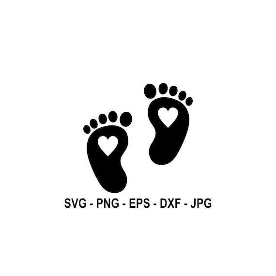 Download Baby Footprint Baby Feet Svg Instant Download Svg Png Eps Dxf Jpg Digital Download