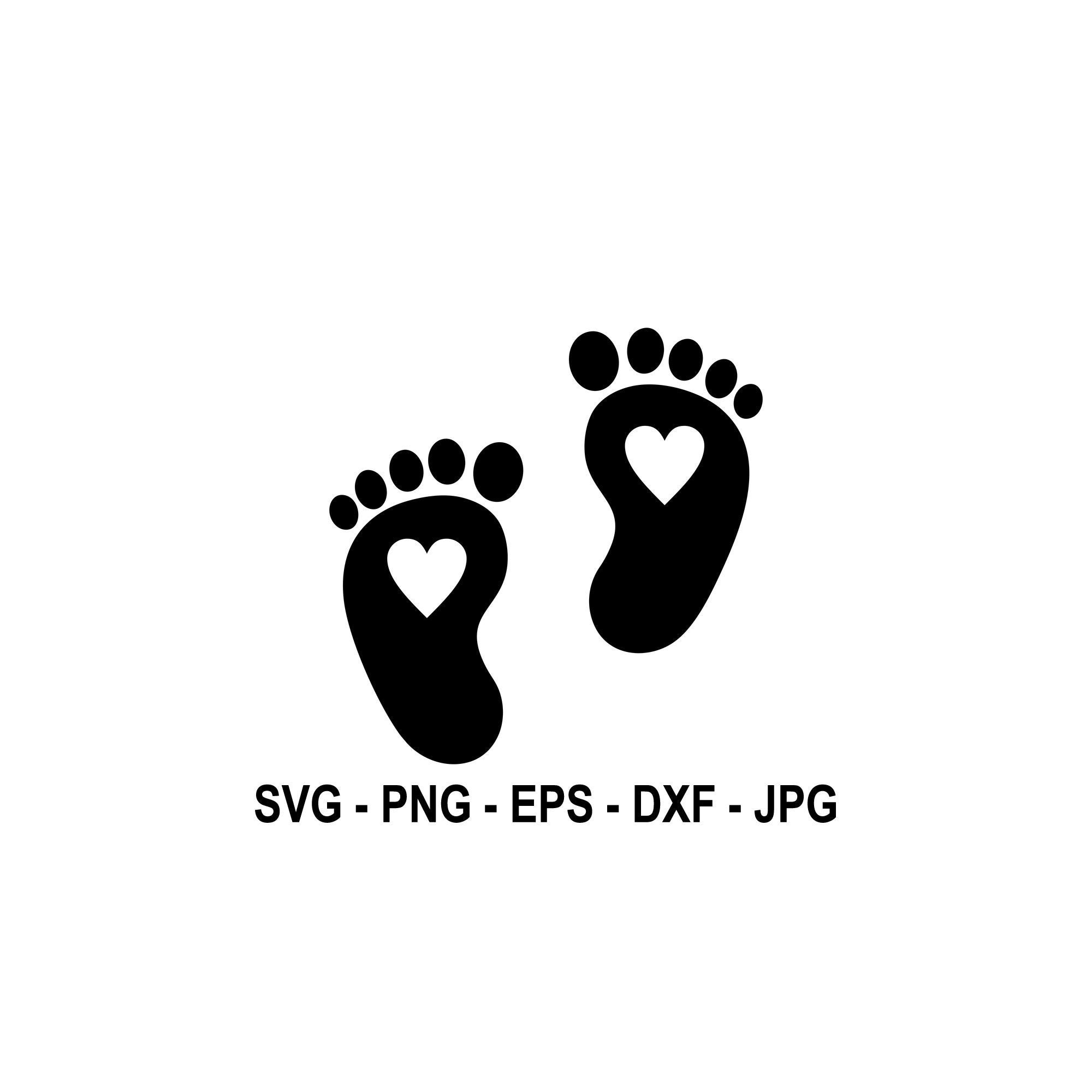 Download Baby Footprint Baby Feet Svg Instant Download Svg Png Eps Dxf Jpg Digital Download