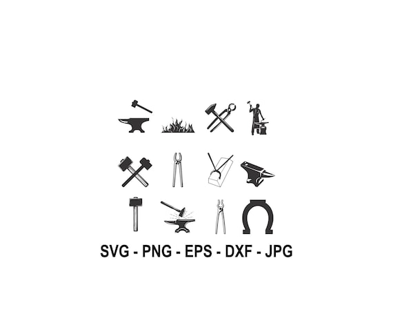 Blacksmith svg,Blacksmith Tool svg,,Instant Download,SVG, PNG, EPS, dxf, jpg digital download