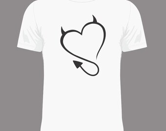 Devil Heart,angel Heart,instant Download,svg, PNG, EPS, Dxf, Jpg