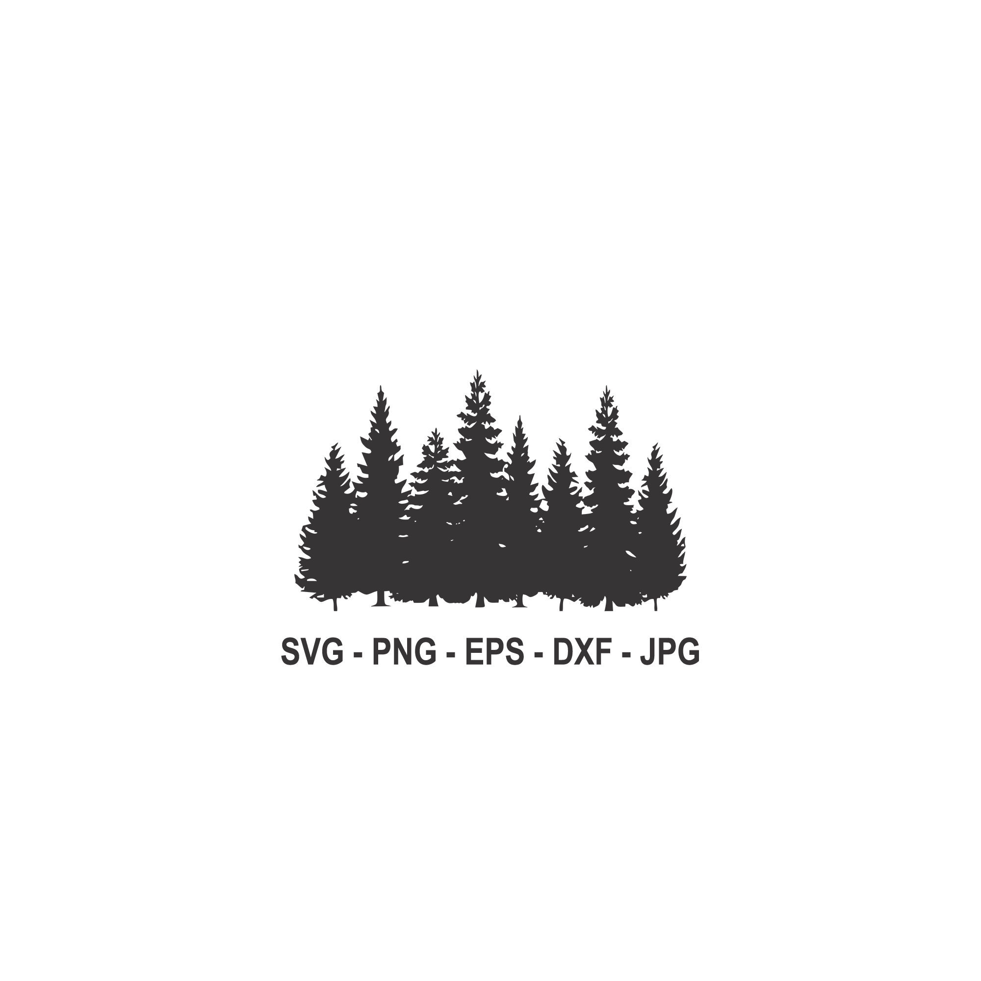 Pine Trees svg,Christmas Trees svg,Pine Trees Silhouette,Instant Download,SVG, PNG, EPS, dxf, jpg digital download