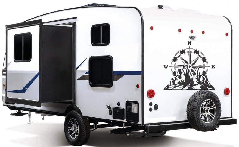 Compass Rv Decal Svg Camper Svgcompass Svgmountain Svgsilhouetteinstant - Etsy