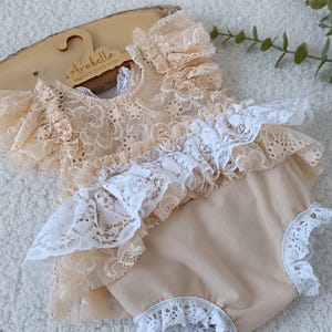 Newborn Baby Girl Lace romper for Props, Newborn Girl Outfit, Newborn Photography Props, Newborn Girl Gift