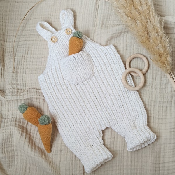 Comming Home Baby outfit, White Romper in "Cozy"size for Babyphotography, Life Style Photography Props, Knitted Romper from Merino Wool