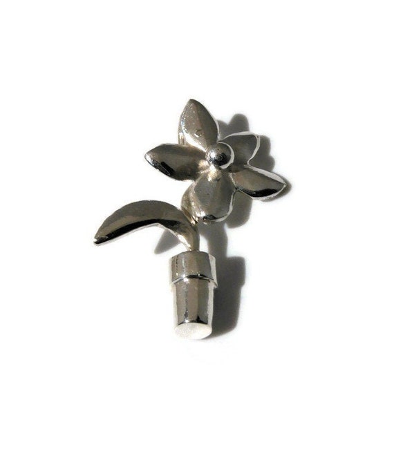 Argent Sterling 925 poétique Bloom avec émail Charme Fleur Rose Flottant