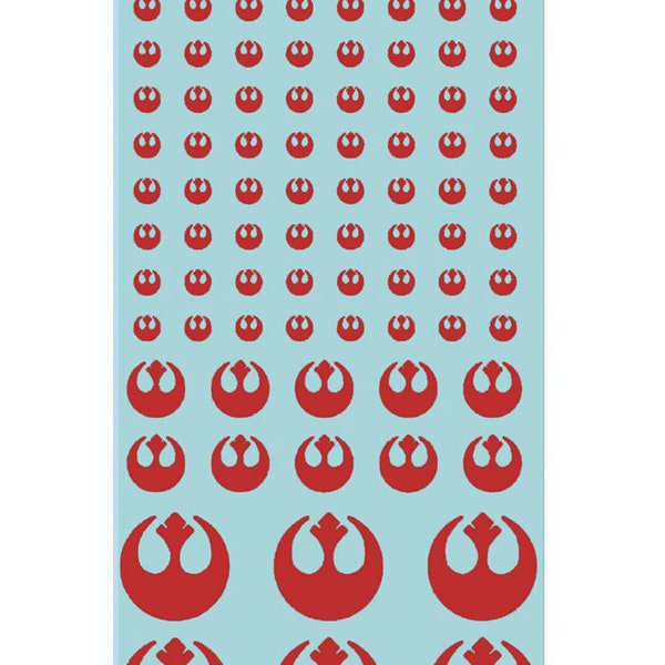 Decals for Star Wars Legion - Rebel Alliance red