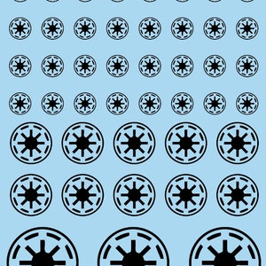 Decals for Star Wars Legion - Republic - black