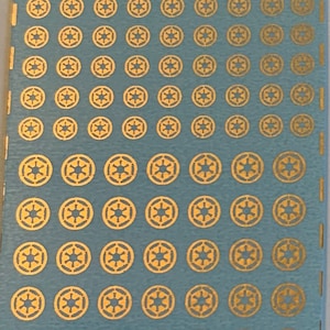 Stickers voor Star Wars Legion - Tie fighter Squad - goud