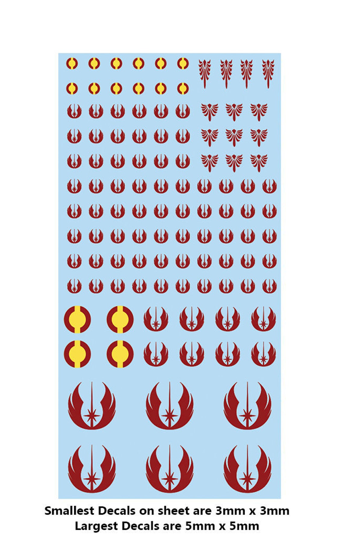 Decals for Star Wars Legion Jedi Generals Etsy