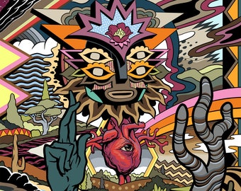 Print (11x14") The World Exists Within the Light of I AM