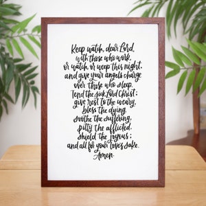 Hand Lettered Prayer | Digital Download | Compline | Book of Common Prayer