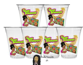 Party Cup Stickers-  90&#39;S Hip Hopss-  INSTANT DOWNLOAD