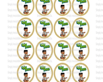 Treat or Cupcake Toppers - FRESH PRINCE BABY fade- Instant Download