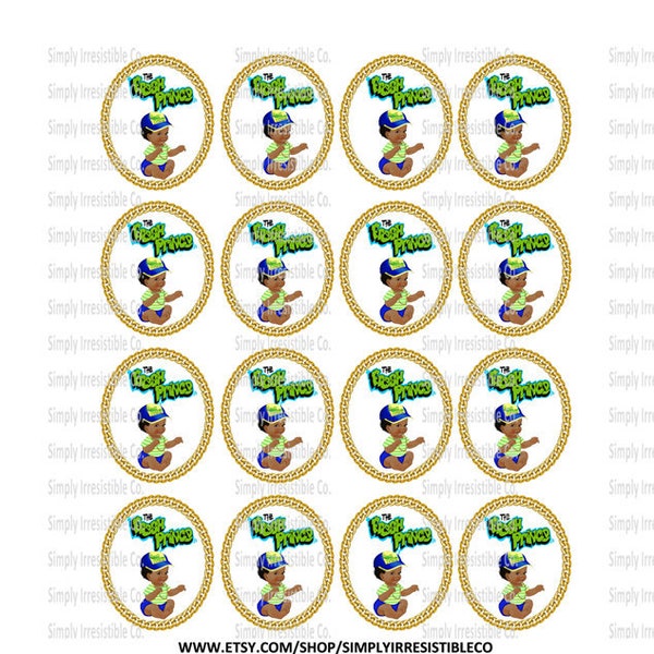 Treat- Cupcake Toppers  - FRESH PRINCE BABY  - Instant Download