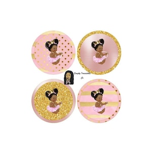 Middelpunt en of aangepaste oplader invoegen-roze en goud-Royal Princess-baby shower-Instant Download-NIET GEPERSONALISEERD