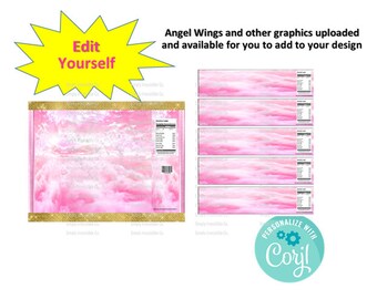 EDIT YOURSELF ***Memorial Chip Bag & Water Label Instant Download