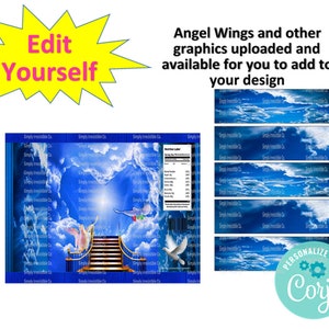 **Memorial Chip Bag & Water Label Instant Download