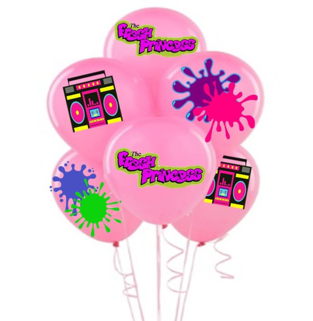 Custom Balloon Stickers Party Stickersnon PERSONALIZED Etsy