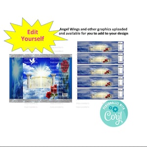 EDIT YOURSELF ***Memorial Chip Bag & Water Label Instant Download