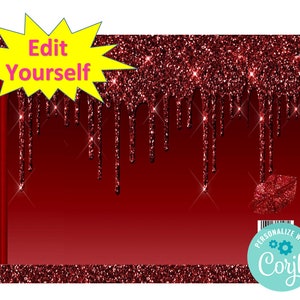 EDIT YOURSELF **** Custom Chip Bags-  Personalized Favor Bag- Party Bag-  Candy Bag- Popcorn Bag  ***INSTANT Download