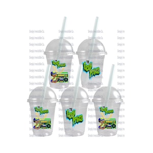 Party Cup Stickers-  Fresh Prince-  INSTANT DOWNLOAD- BABY Shower