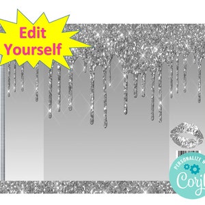 EDIT YOURSELF **** Custom Chip Bags-  Personalized Favor Bag- Party Bag-  Candy Bag- Popcorn Bag  ***INSTANT Download