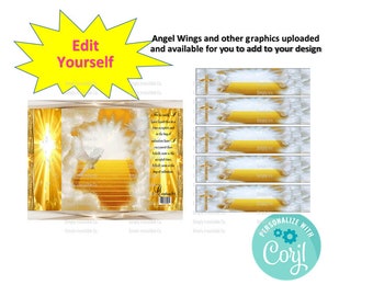 EDIT YOURSELF ***Memorial Chip Bag & Water Label Instant Download