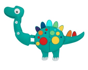 Travel Buddy Dino Montessori Spielzeug für kinder ab 6 monate bis 36 monate Dino thema spiele - 12 monate 18 monate 24 monate