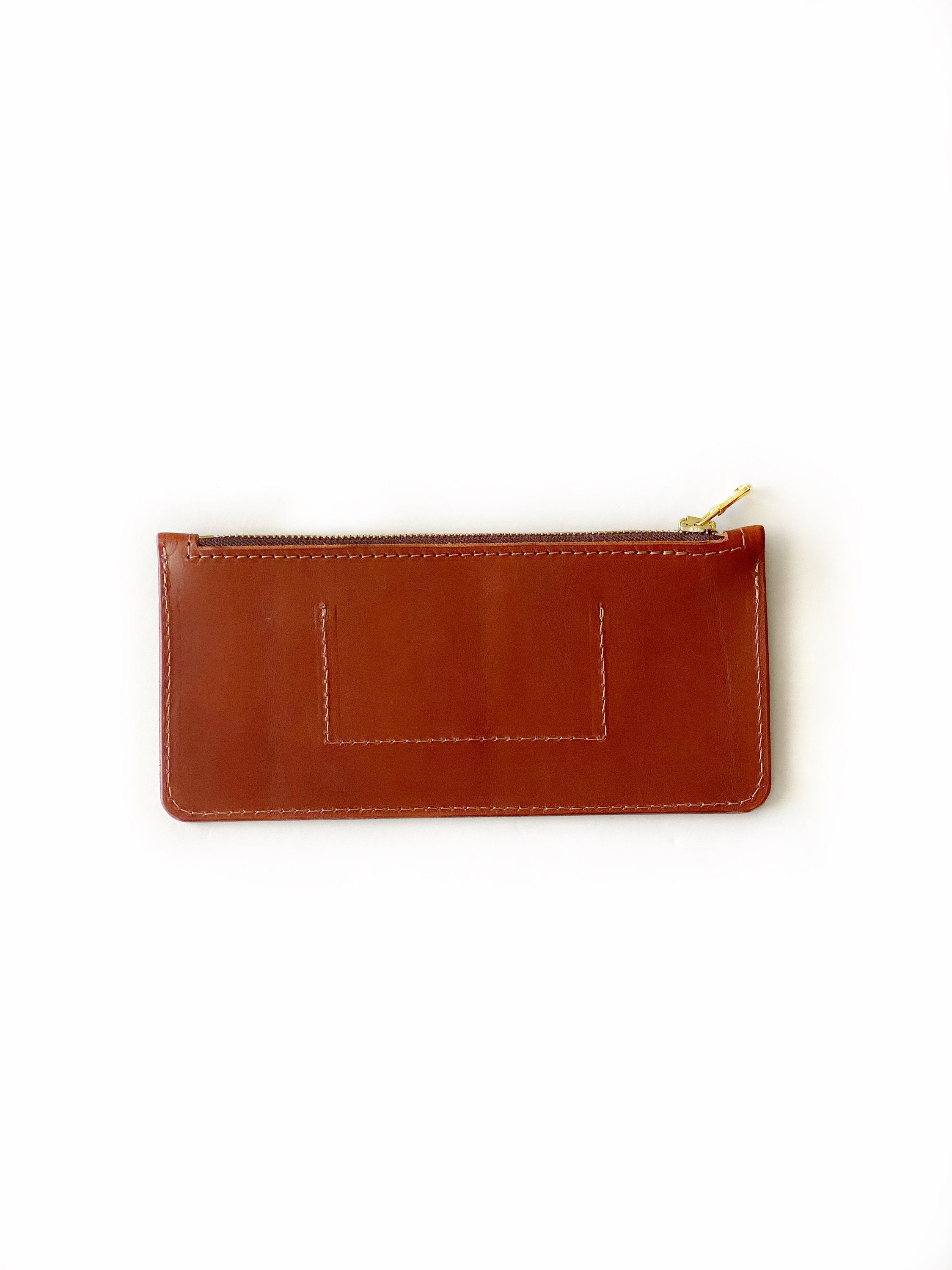 WALLET 12 IN ZAMBEZI BROWN SMOOTH CALFSKIN GOLD HARDWARE