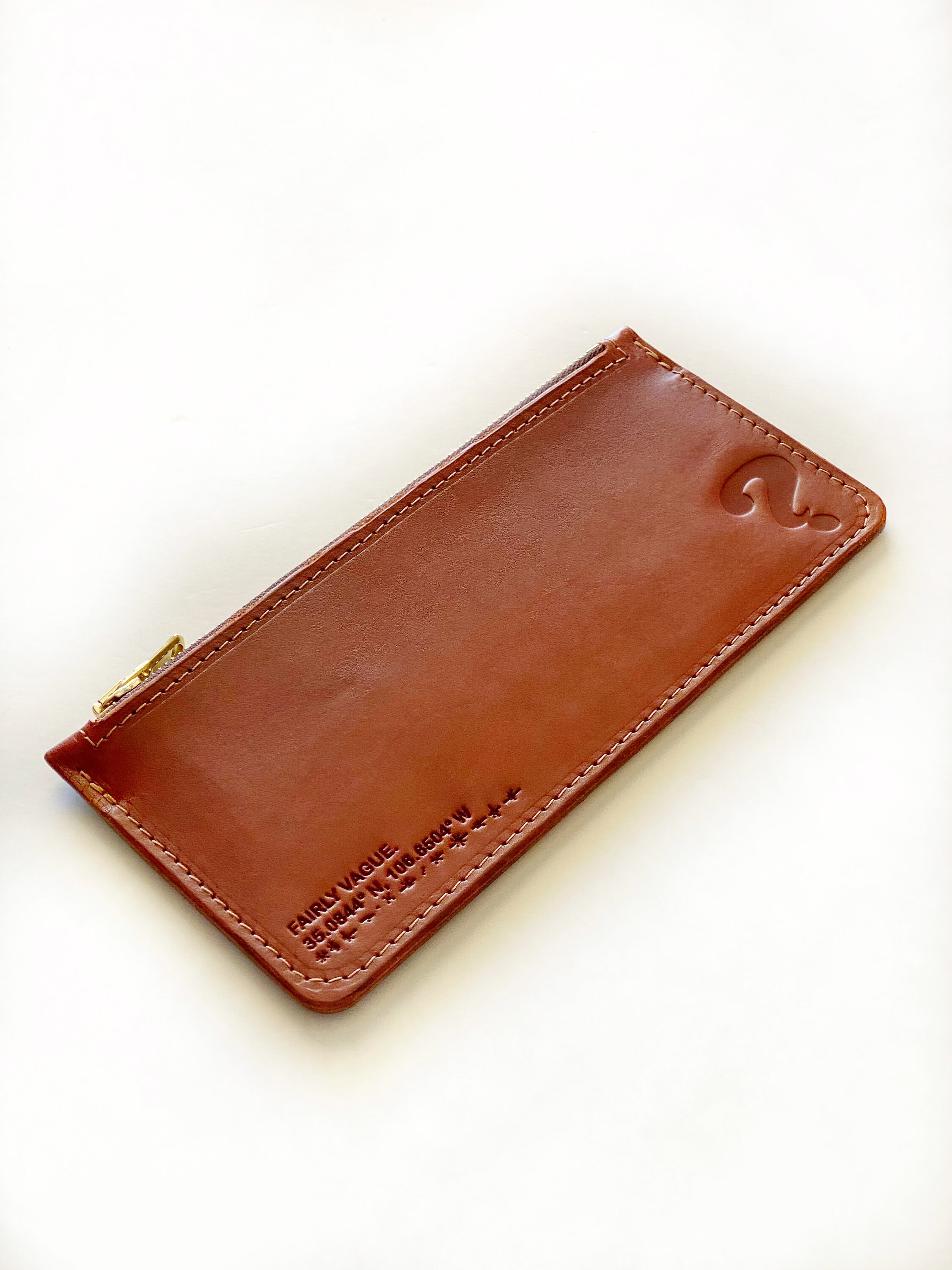Greece Leather Wallet for Women with Zipper