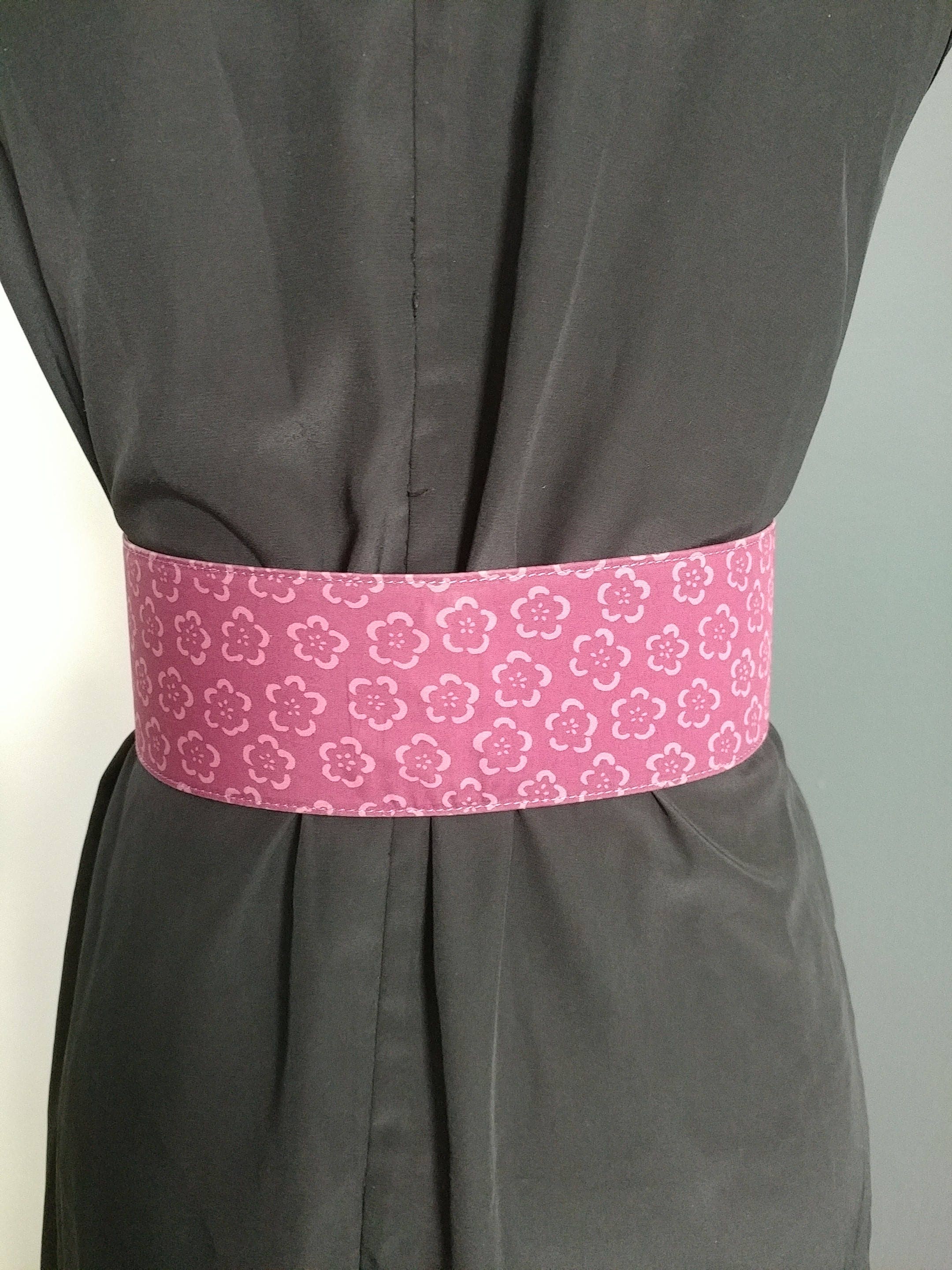 Marc Jacobs 2.75” wide corset purple floral belt Vintage 90s Marc Jacobs 2.75 main image 4