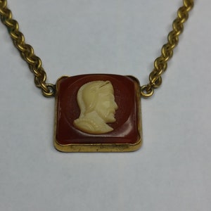 Vintage Cameo Swank Tie Clip