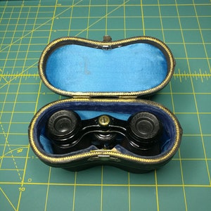 La Dauphine Opera Glasses and Leather Case Made in Paris France