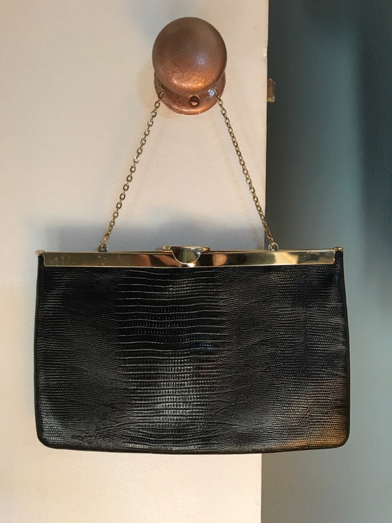 Vintage Etra leather clutch/wristlet/purse/handbag