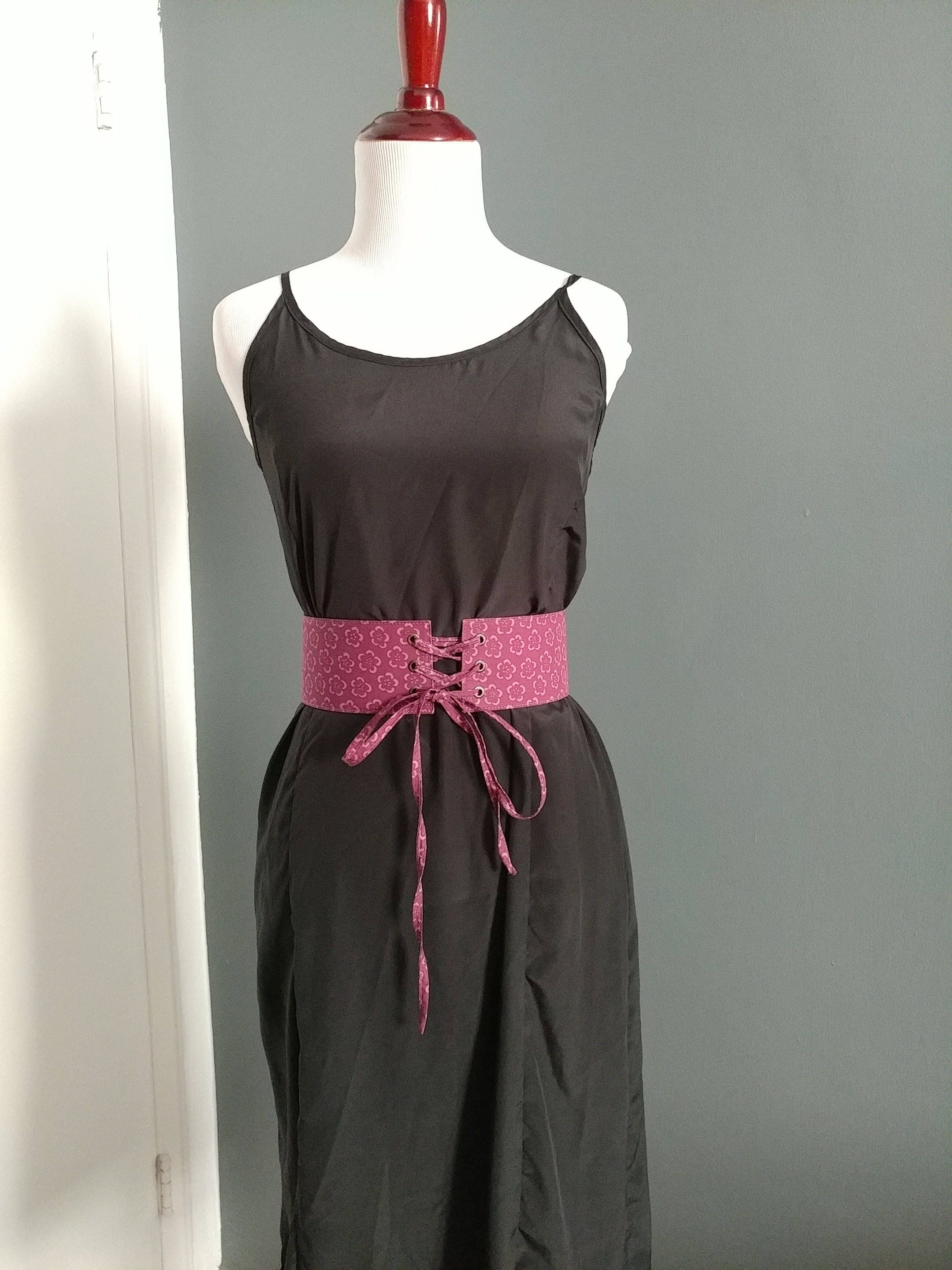 Marc Jacobs 2.75” wide corset purple floral belt Vintage 90s Marc Jacobs 2.75 main image 2