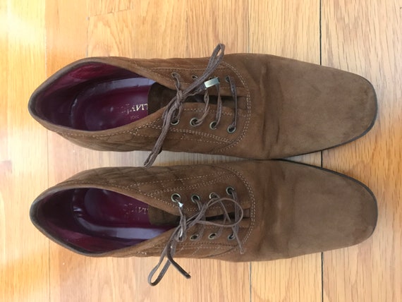 Eric Javits oxford quilted suede shoes - image 2