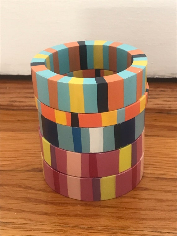 Bangles in pop colors, a set of 5 - image 1