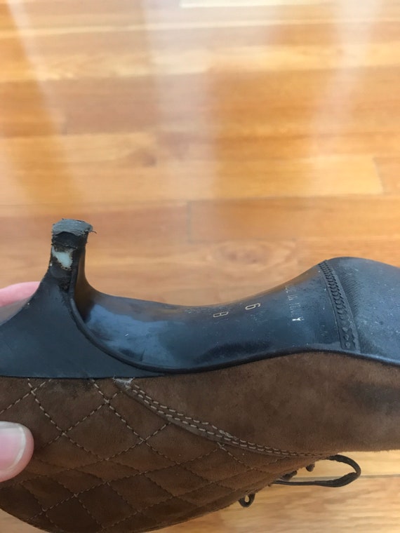 Eric Javits oxford quilted suede shoes - image 6